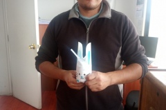 Conejito de Pascua visita nuestras Plantas
